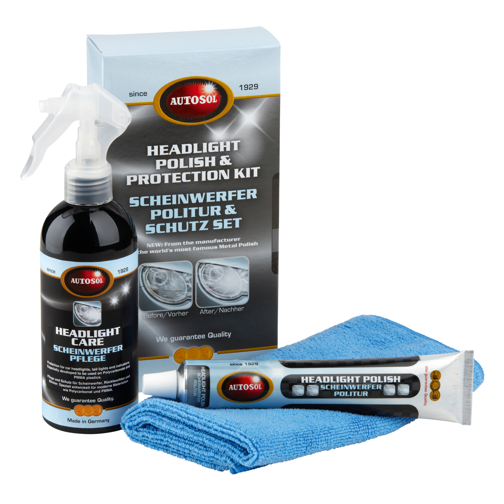 AUTOSOL® HEADLIGHT POLISH PROTECTION SET