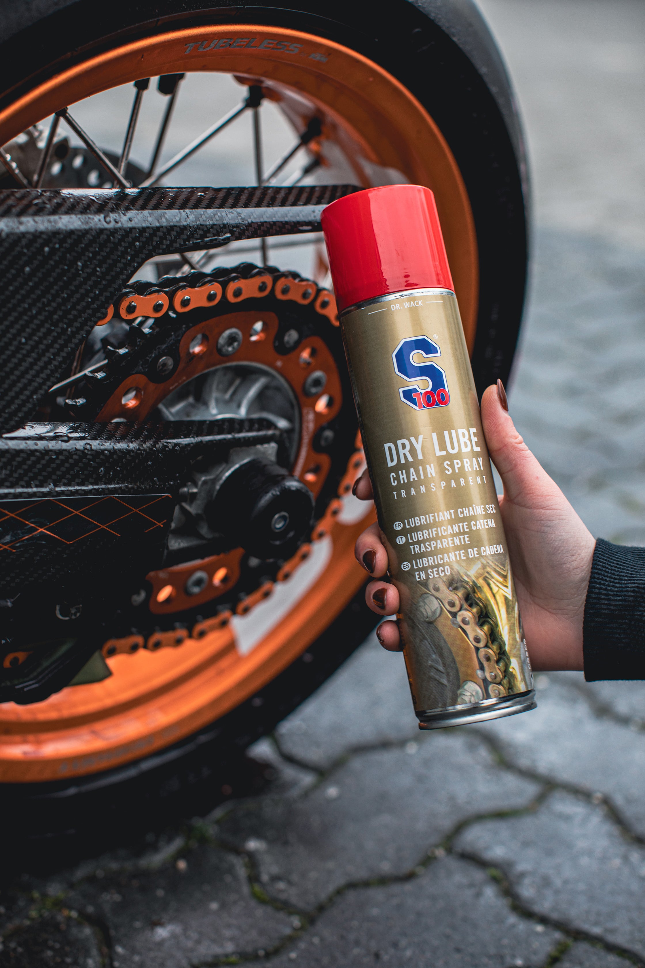 Spray pentru lanț de lubrifiant uscat S100