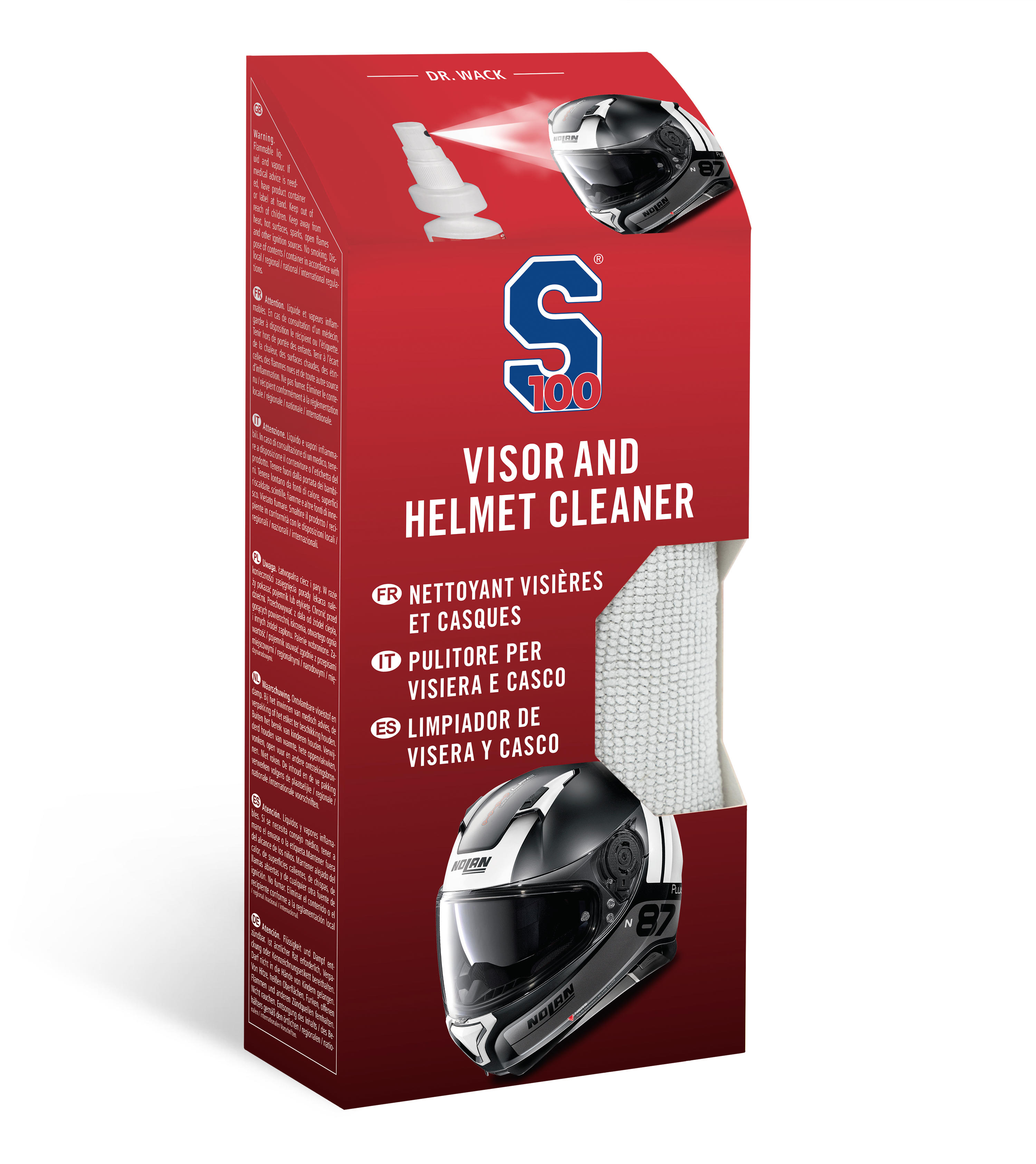 S100 Visor and Helmet Cleaner + Cloth