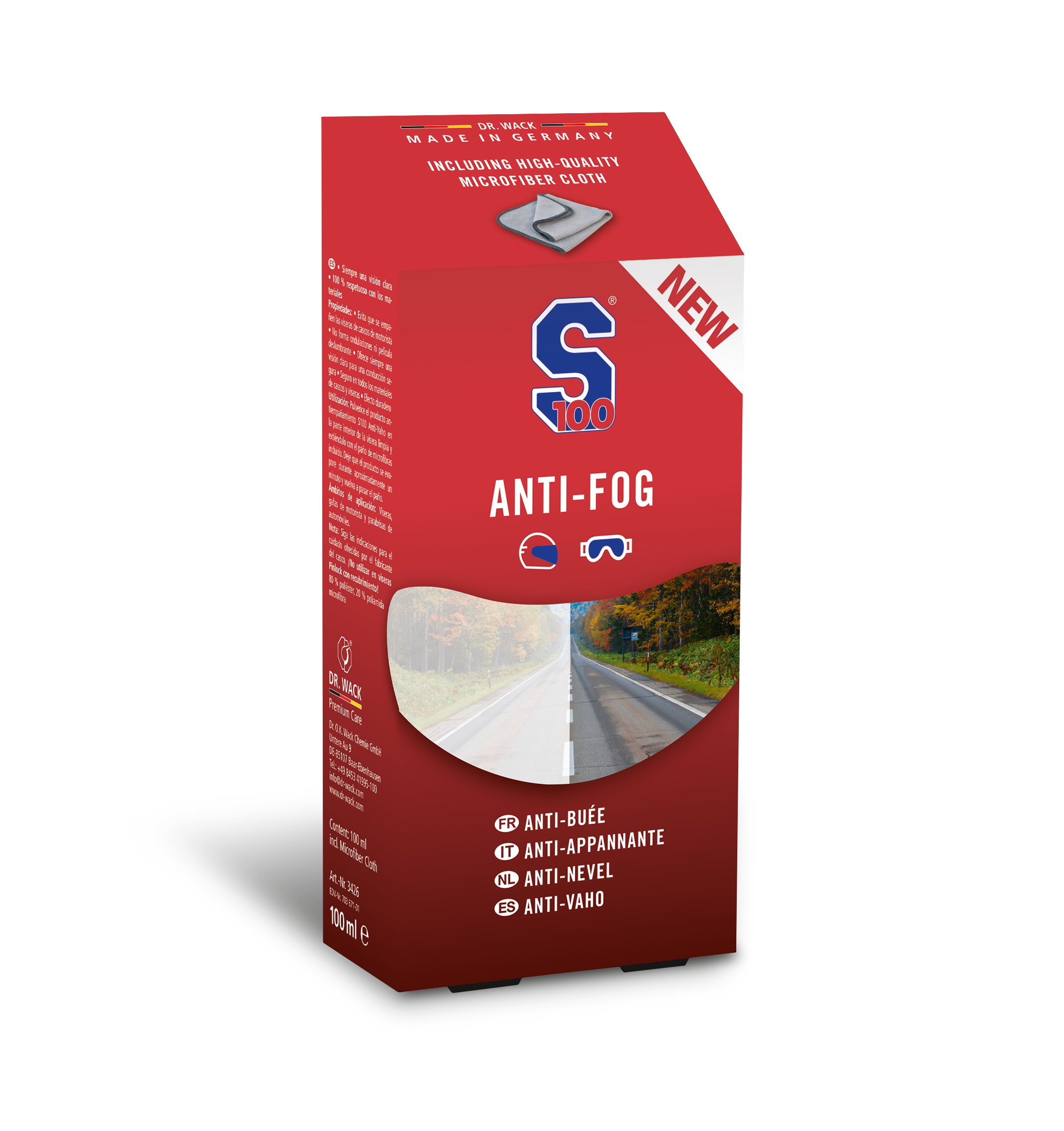 S100 Anti-Fog with Cloth